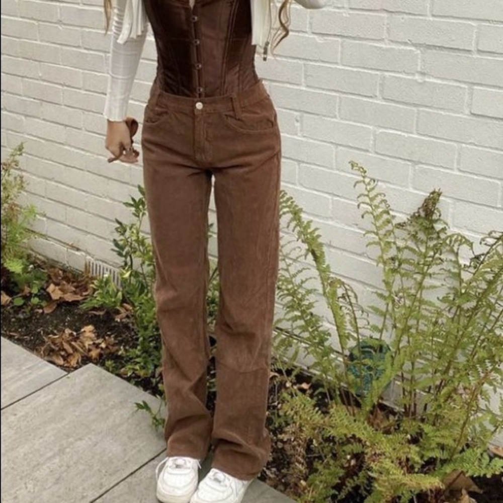 Delias y2k midrise corduroy jeans